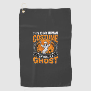 Serviette De Golf Costume Humain Halloween Graphique Fantôme Squelet