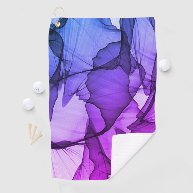 Serviette De Golf Couche mystique de prune (En situation)