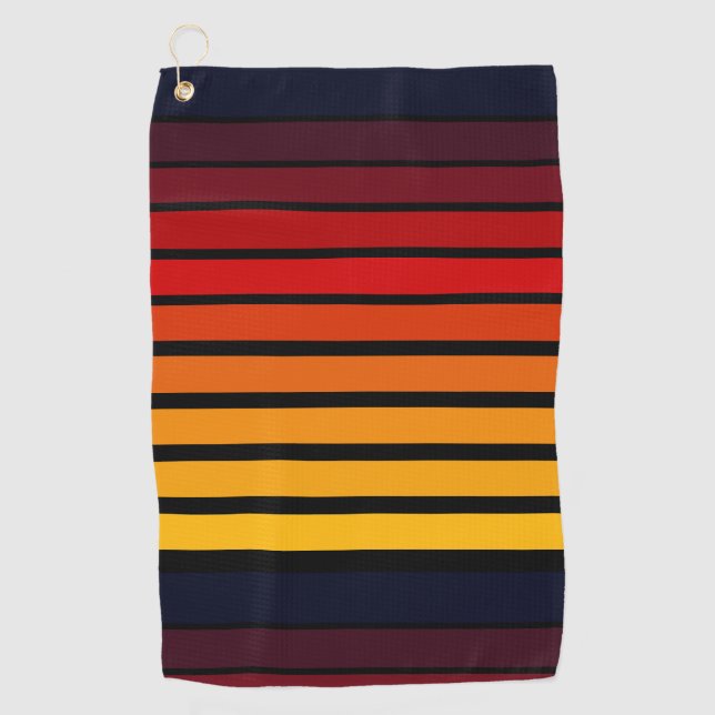 Serviette De Golf Coucher du soleil (Devant)