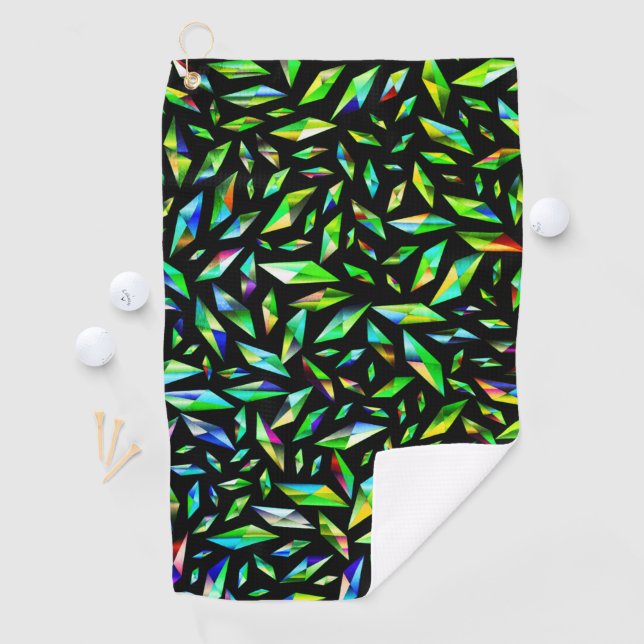 Serviette De Golf Couleur brisée vert (En situation)