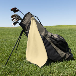 Serviette De Golf Couleur Crème au Beurre Minimaliste Jaune Pâle Pas