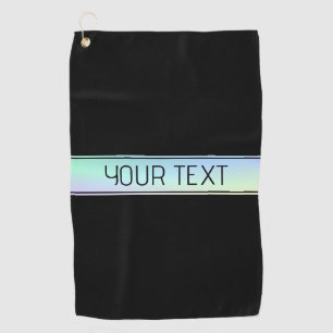Serviette De Golf Couleur dégradée moderne et texte modifiable
