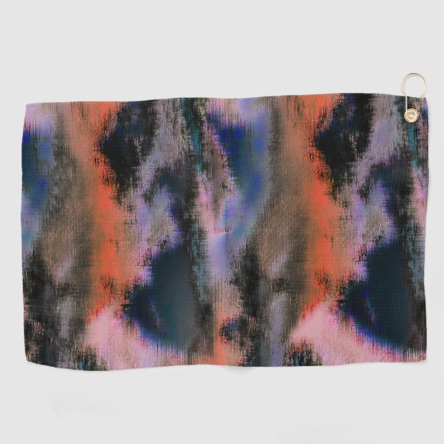 Serviette De Golf Couleur orange nuages foncés texture déversoir off (Horizontal)