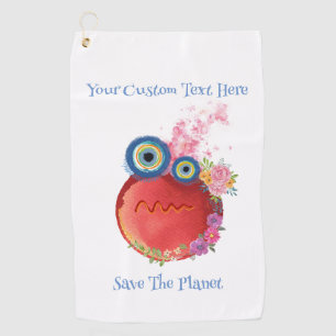 Serviette De Golf Couleur rouge mignon