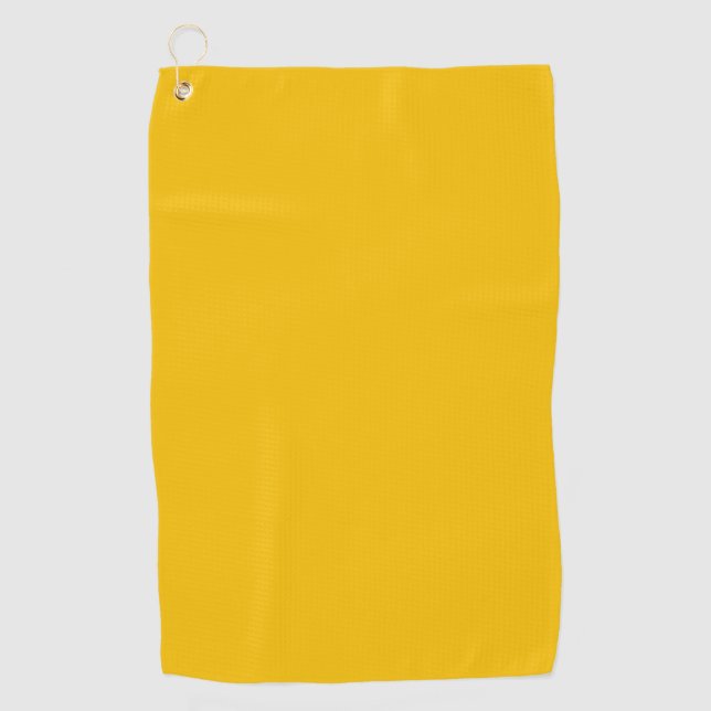 Serviette De Golf Couleur uni jaune soleil (Devant)
