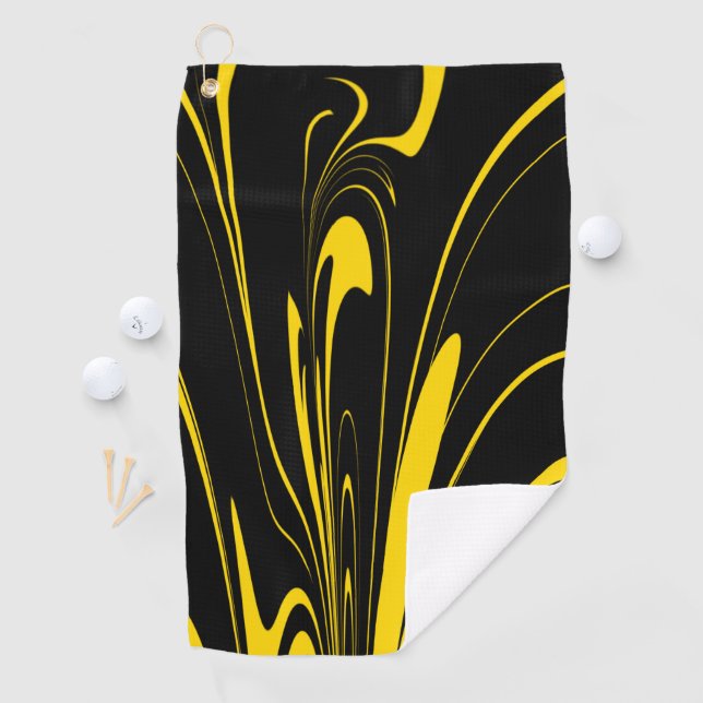 Serviette De Golf Couleurs des abeilles (En situation)