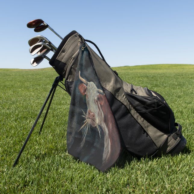 Serviette De Golf Cow! (Vert)