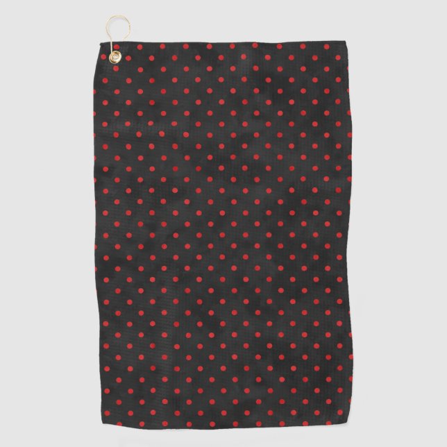 Serviette De Golf Crânes rouges et série Tournesol Conception 14  (Devant)