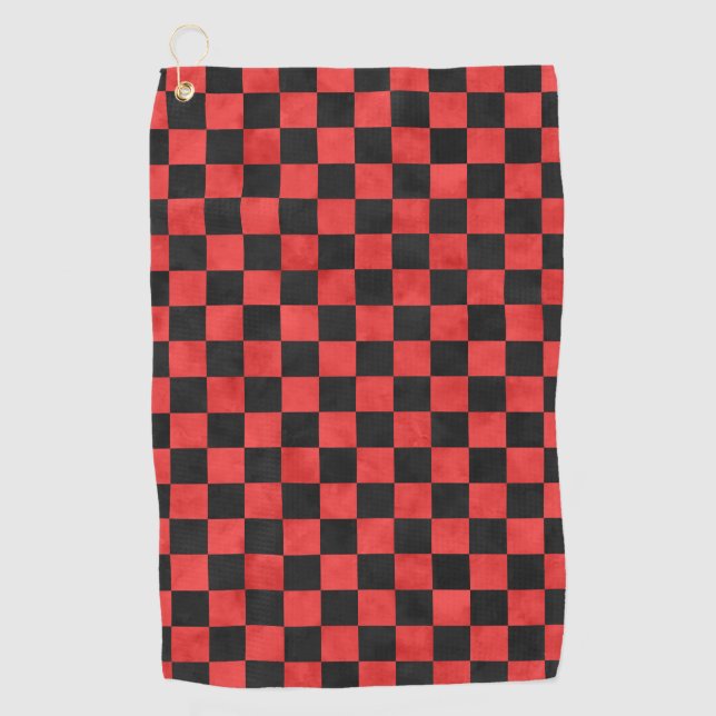 Serviette De Golf Crânes rouges et série tournesol Design 5 (Devant)