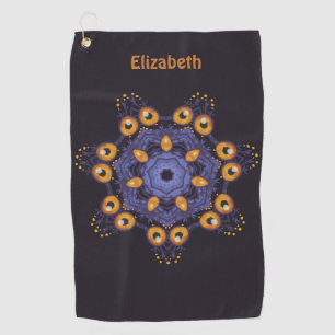 Serviette De Golf Créature mandala mignonne et effrayante pour l'art