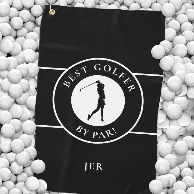 Serviette De Golf Créer un golfeur moderne amateur de golf amusant p (Créateur téléchargé)