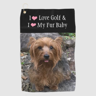 Serviette De Golf Créez votre propre chien Photo personnalisée Anima