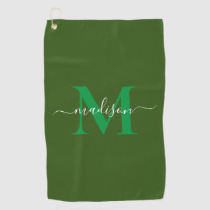 Serviette De Golf Créez votre propre monogramme personnalisé