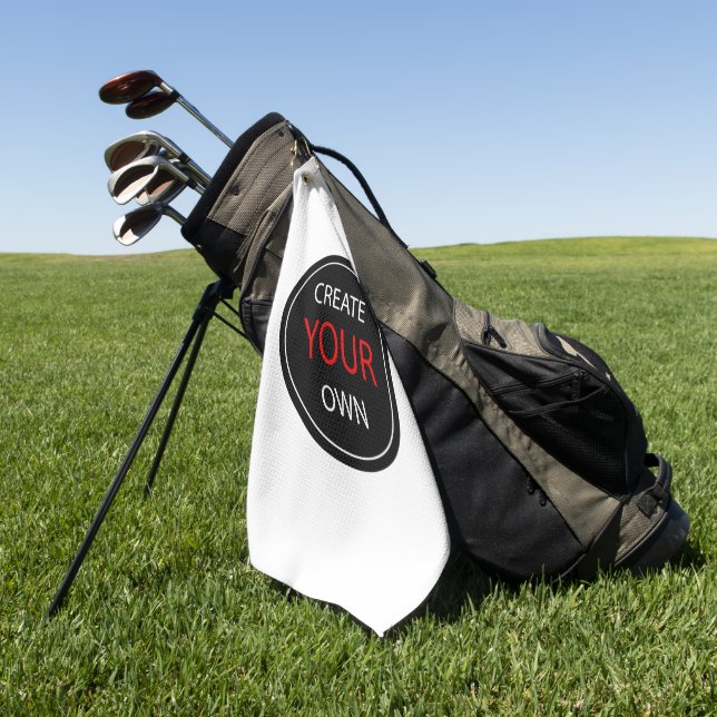 Serviette De Golf Créez votre propre personnalisation, personnalisat (Vert)