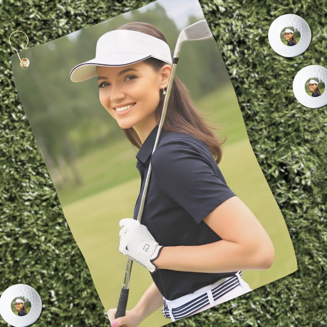 Serviette De Golf Créez votre propre photo (Create your Own Photo Golf Towel)