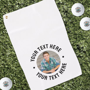 Serviette De Golf Créez votre propre photo