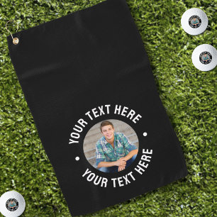 Serviette De Golf Créez Votre Propre Photo Texte Personnalisée