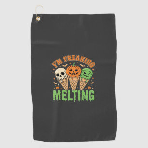 Serviette De Golf Crème Glacée Qui Fond Complètement Halloween