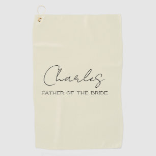 Serviette De Golf Crème Père de la Mariée Personnalisé