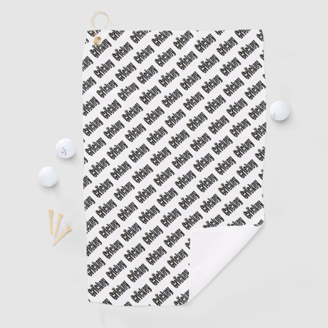 Serviette De Golf Crickey : mot d'argot australien fait avec des cro (En situation)