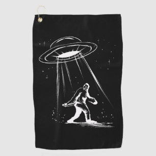 Serviette De Golf Cryptozoologie Bigfoot Alien pour Hommes Halloween