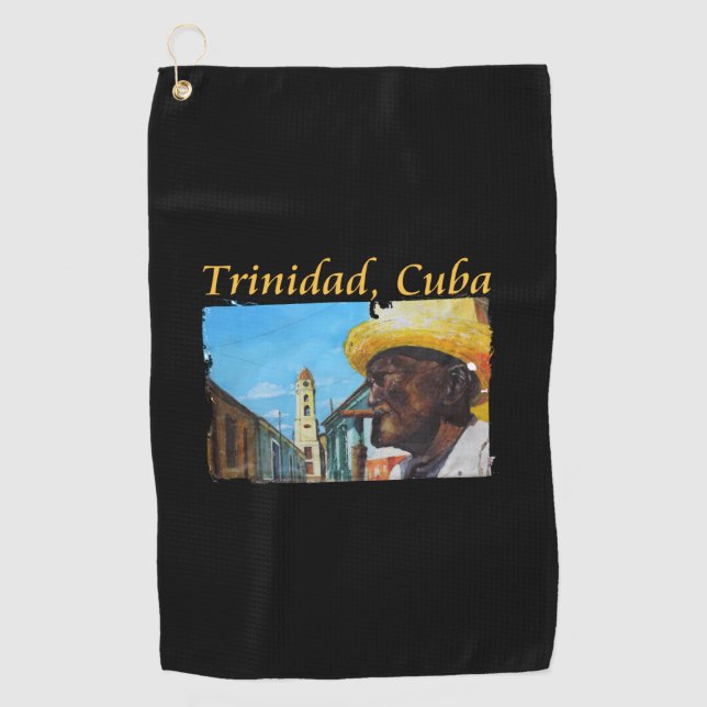 Serviette De Golf Cuba - Trinidad Cubain Cigar Art (Devant)