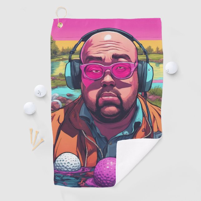 Serviette De Golf Cute (En situation)