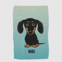 Cute Black et Tan Dachshund Wiener Chien personnal