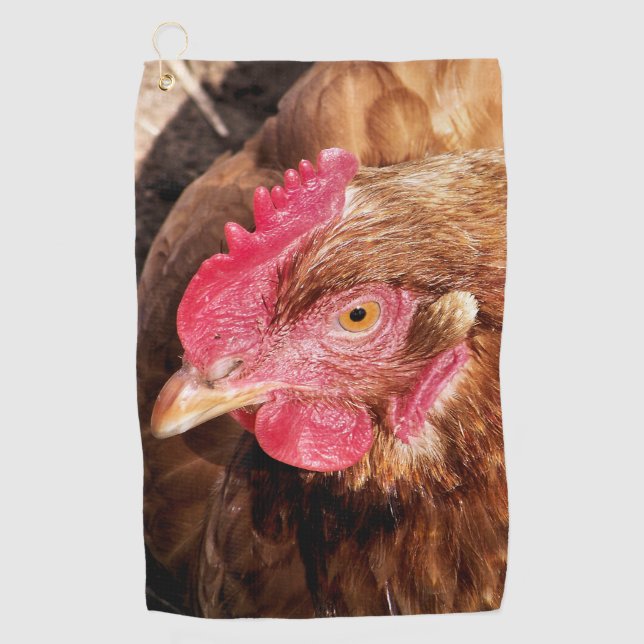 SERVIETTE DE GOLF CUTE CHICKEN   (Devant)