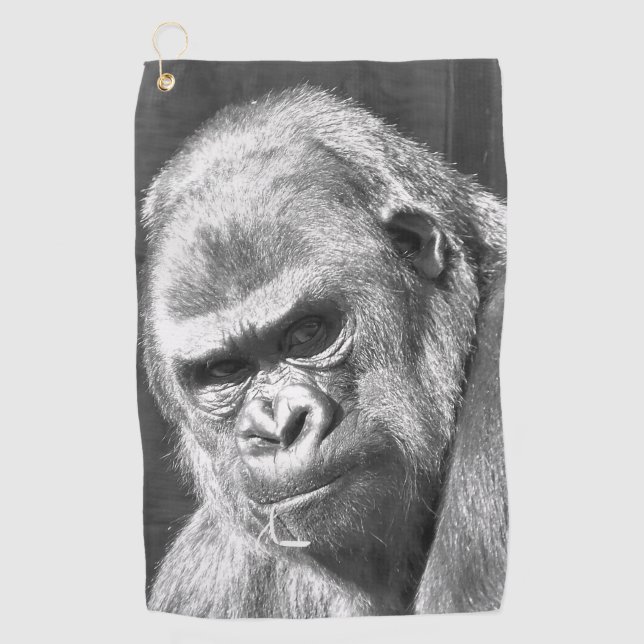 SERVIETTE DE GOLF CUTE GORILLA (Devant)