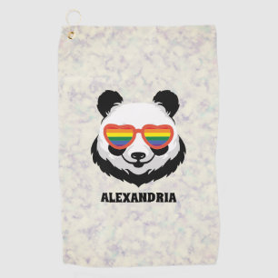 Serviette De Golf Cute Ours Panda   Arc en ciel   LGBTQ