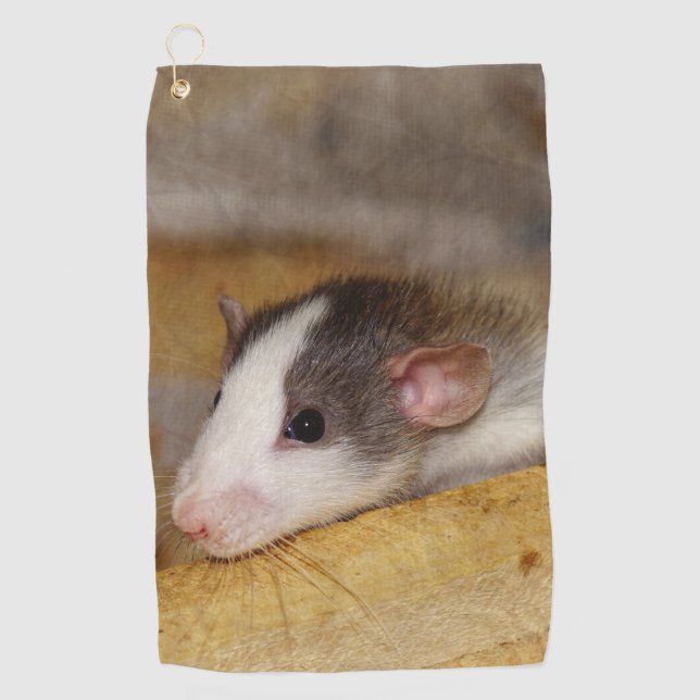 Serviette De Golf Cute rat (Devant)