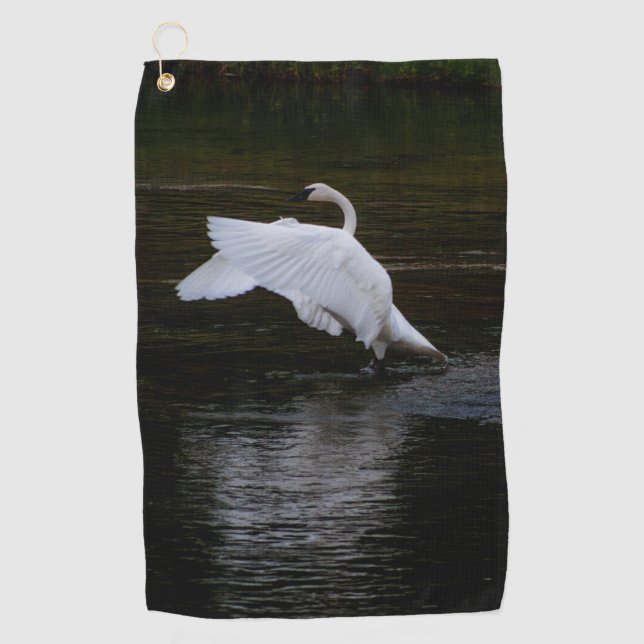 Serviette De Golf Cygne trompette (Devant)