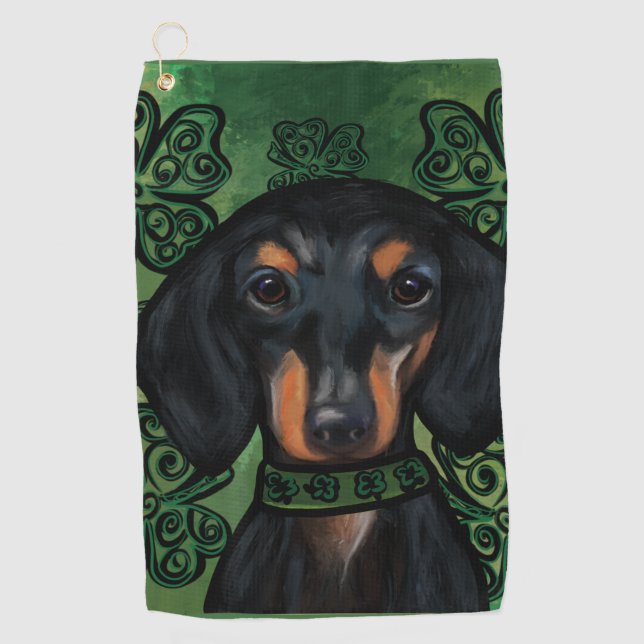 SERVIETTE DE GOLF DACHSHUND          (Devant)