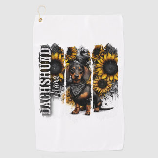 Serviette De Golf Dachshund Mama 