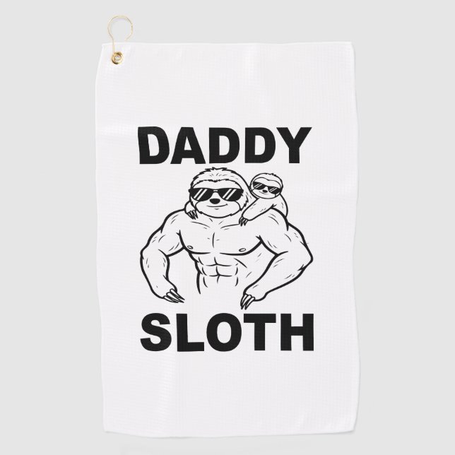 Serviette De Golf Daddy Sloth (Devant)