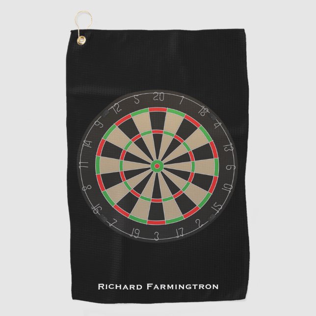 Serviette De Golf Dartboard Lover Darts Bullseye (Devant)