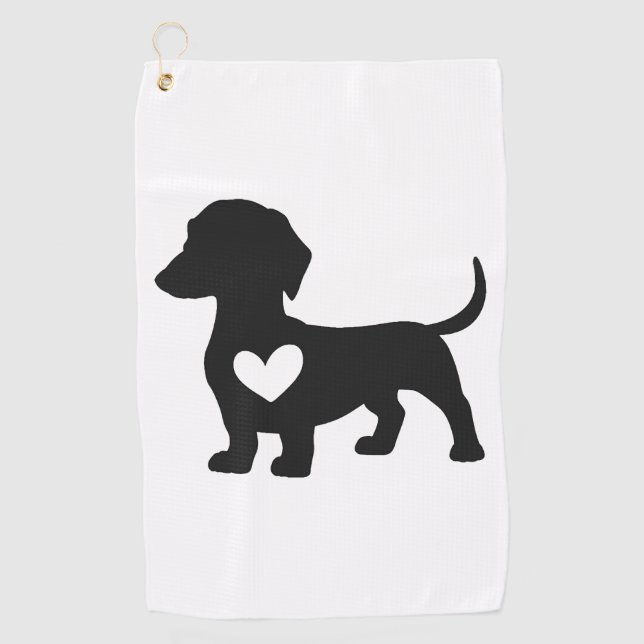 Serviette De Golf Daschund       (Devant)