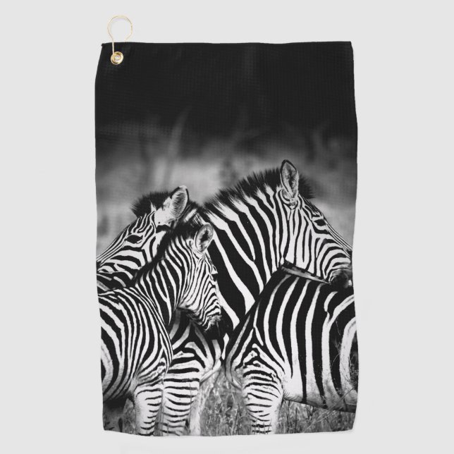 Serviette De Golf Dazzle de Zebra (Devant)
