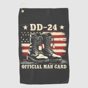 Serviette De Golf DD 24 Carte d'homme officielle Drapeau de la journ