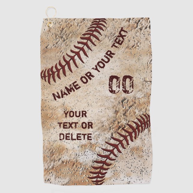 Serviette de golf de baseball vintage (Devant)