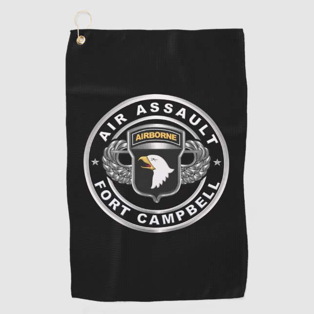 Serviette de golf de la 101e division aéroportée (Devant)