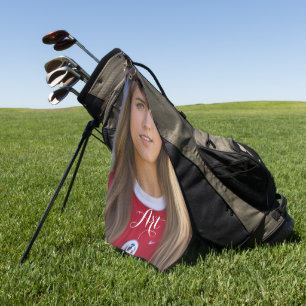 Serviette de golf de la meilleure fille de l'art