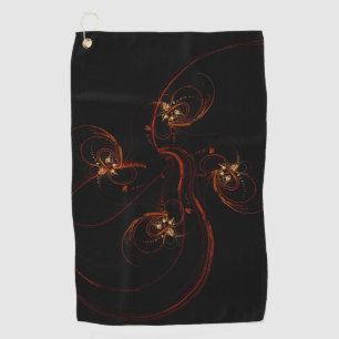 Serviette De Golf De l'Art Abstrait Moderne Minimaliste Sombre