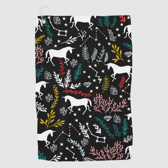 Serviette de golf de licorne (Devant)