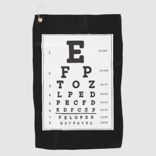 Serviette de golf de l'Oeil Chart