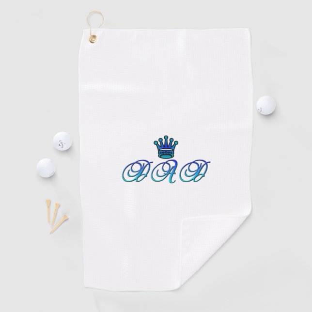 Serviette de golf de PAPA (En situation)