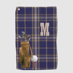 Serviette de golf de plaid de tartan de clan de