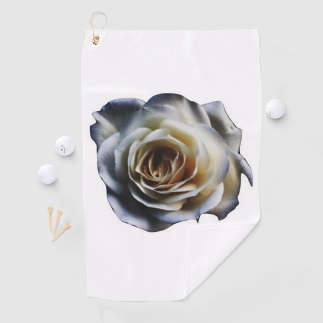 Serviette de golf de rose blanc (En situation)