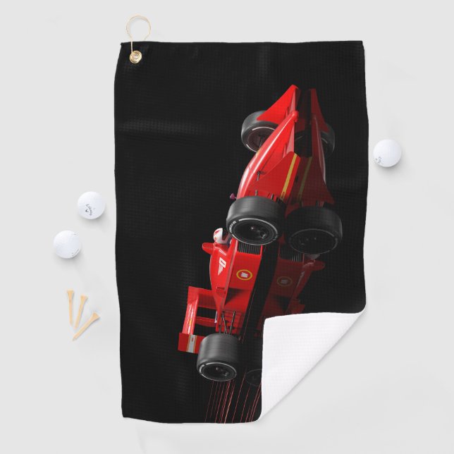 Serviette de golf de style course – Premium inspir (En situation)